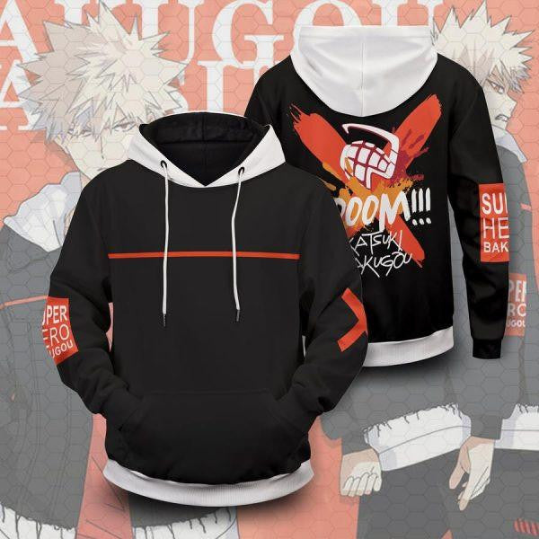 My Hero Academia Boom Katsuki Anime 2k618 Lover Gift ,my Hero Academia All Over Print 3d Hoodie