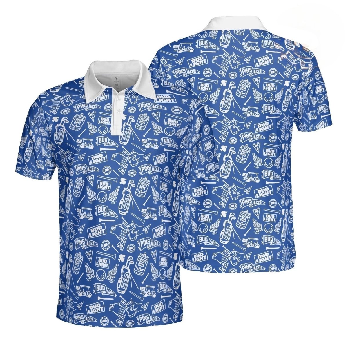 Bud Light Doodle Art Polo Shirt
